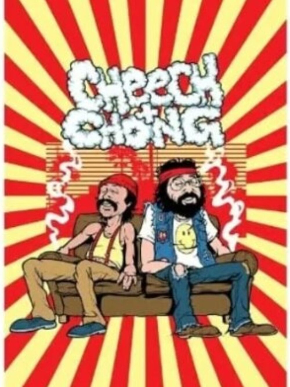 Cheech & Chong Couch Tapestry ~ 30" x 45" ~ w/Corner Loops ~ Brand New!